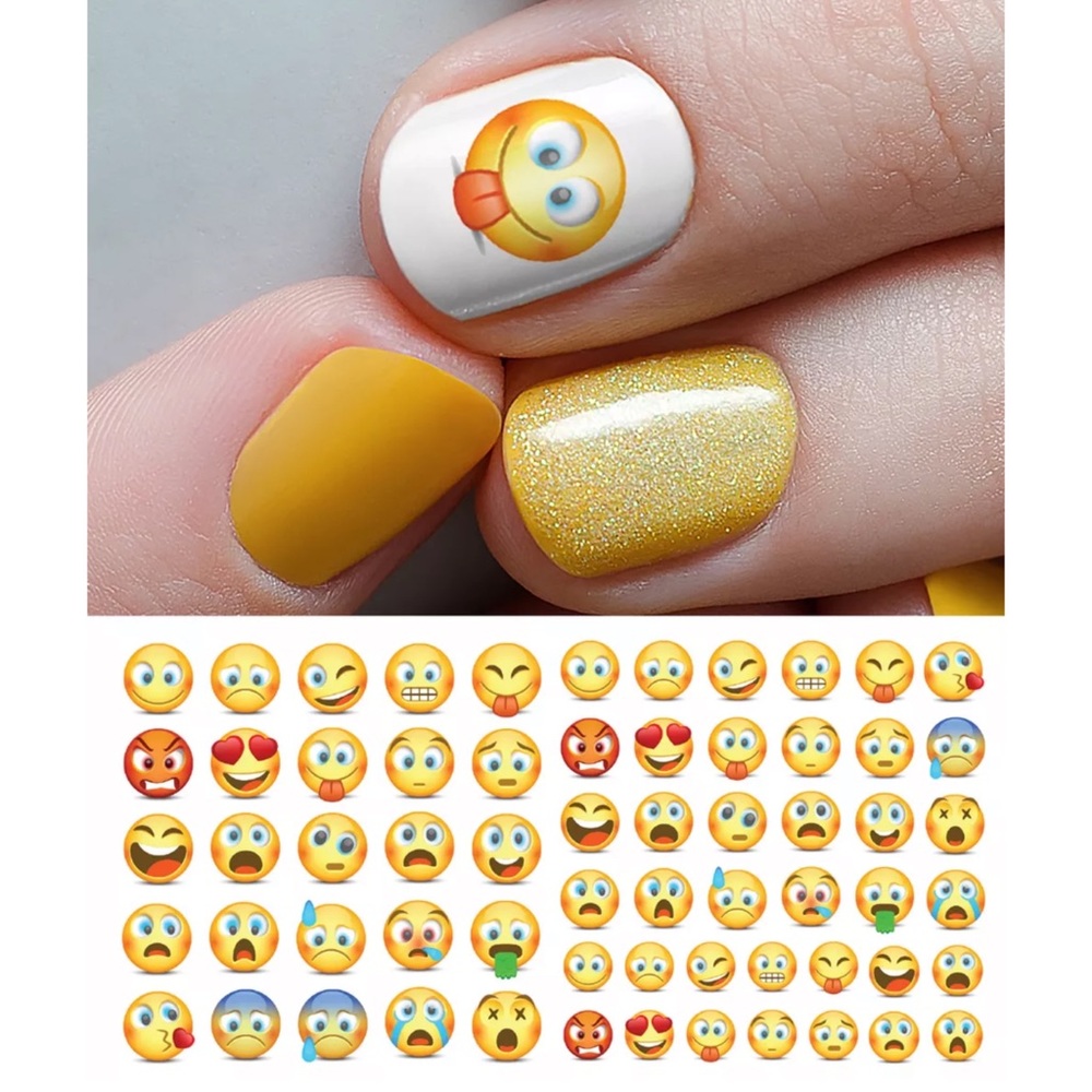 💌BO/GO$6 Emoji Transfer Nail Decals